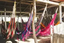 A Group Of Hammocks In Cabo De La Vela