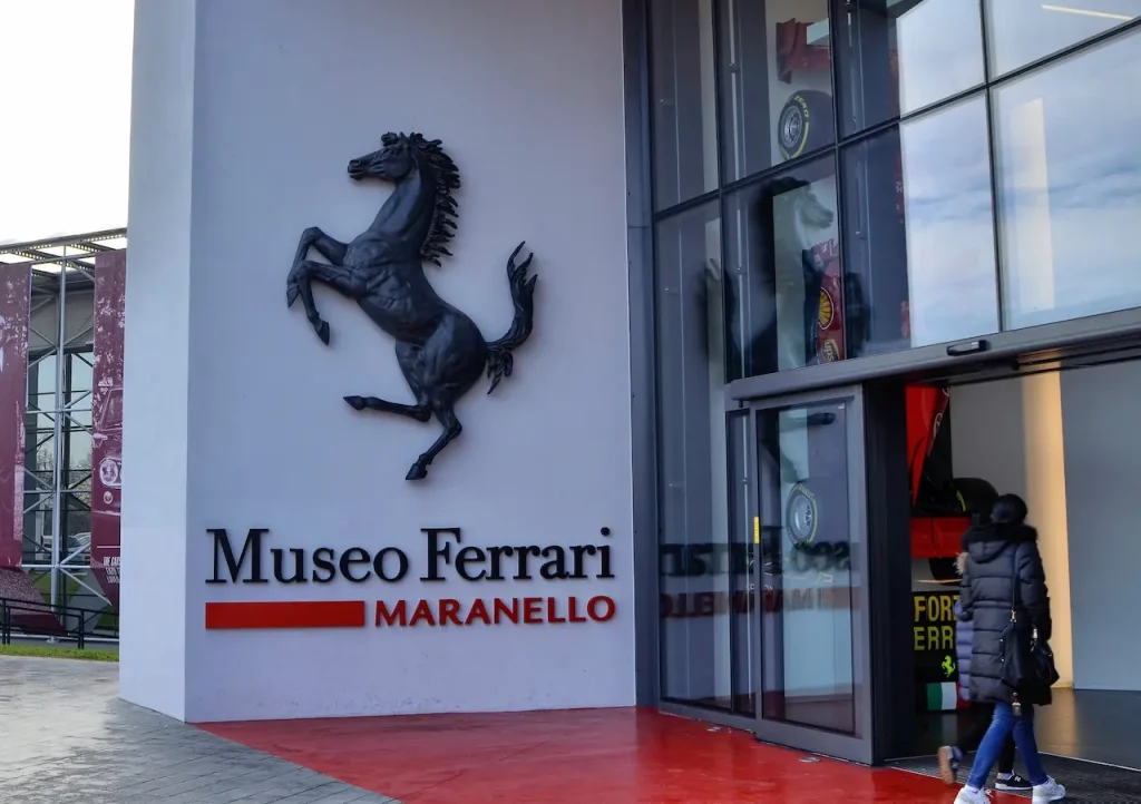 Entry of the Ferrari Museum